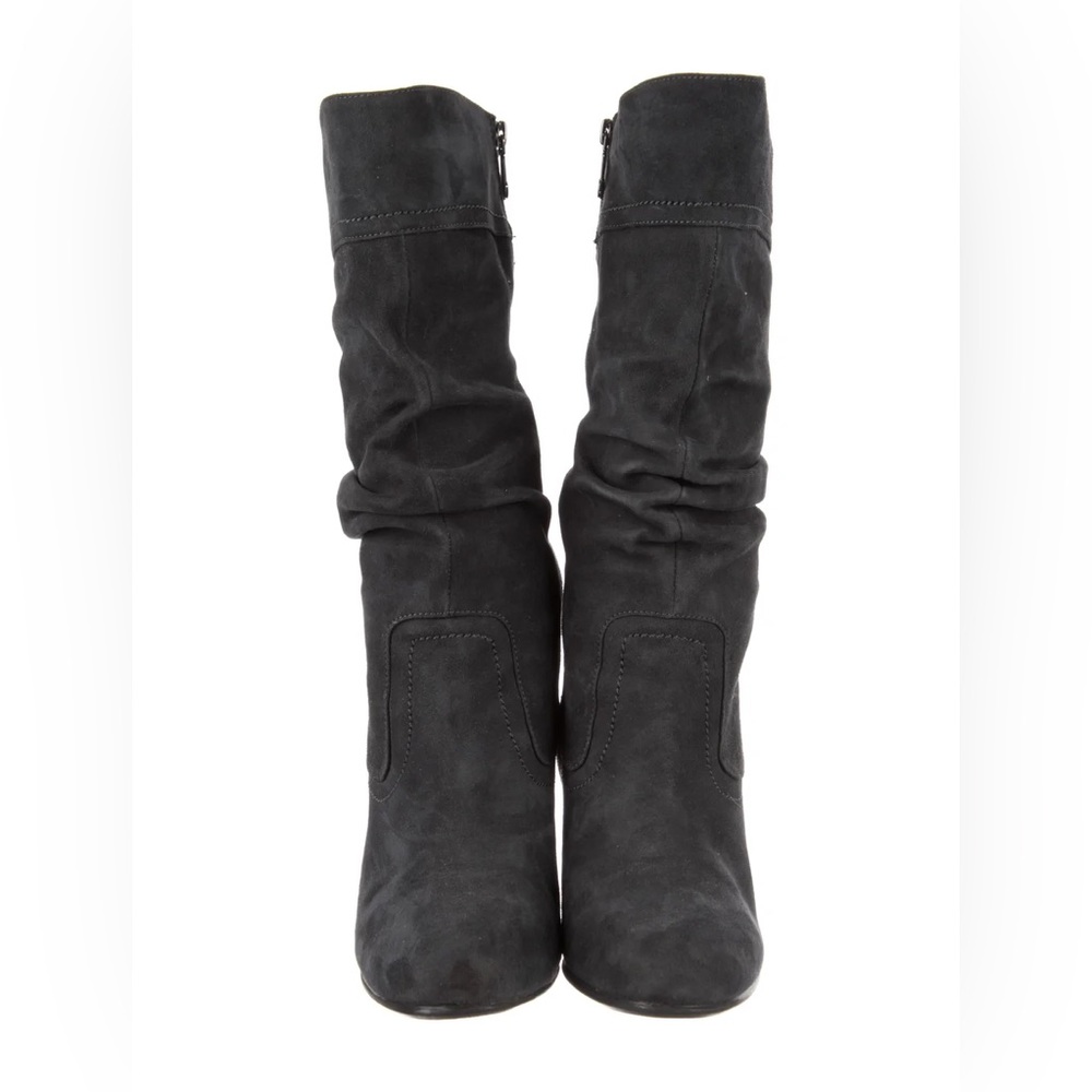 Sold Blondo Womens Sz 8.5 Short Boots Slouchy Black Leather Side Zip